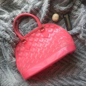 Betsey Johnson pink jelly purse